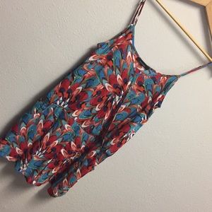 Olivaceous multicolored romper